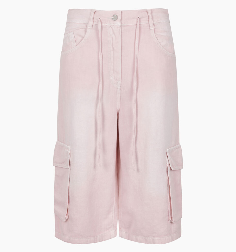 BERMUDA - sisley k jeans shorts - Pink | Sisley K image number 1